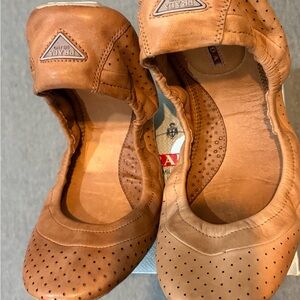 Prada Tan Leather Loafers
